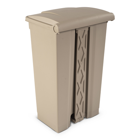 Toter 23 gal Trash Cans, Beige SOF23